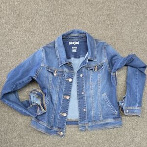 Cat & Jack Medium Blue Denim Jacket with Button Front